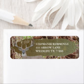 Rustic Pays Deer Hunter Mariage RSVP Étiquette (En situation)