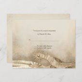 Rustic Pays Western Mariage Réponses Cartes (Devant / Derrière)