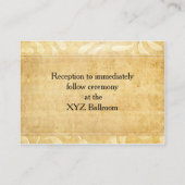 Rustic Peacock invitation de mariage en plumes (Dos)