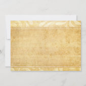 Rustic Peacock mariage de plume Merci cartes (Dos)