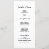 Rustic Pearls Barn Wood Country Wedding Programs Programma (Achterkant)