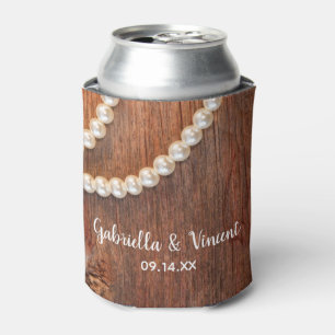 Rustic Pearls Country Barn Wedding Favors Blikjeskoeler