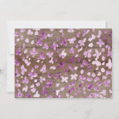 Rustic Peonies Floral Verjaardag Uitnodiging (Achterkant)