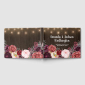 Rustic Peony Country Fall Wood Mariage Livre d'or (Complet)