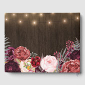 Rustic Peony Country Fall Wood Mariage Livre d'or (Verso)