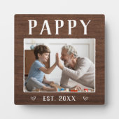 Rustic Personal Pappy Grandpa Foto Fotoplaat (Voorkant)