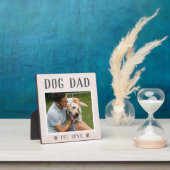 Rustic Personalized Dog Dad Photo Fotoplaat (Insitu)