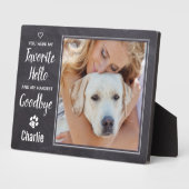 Rustic Persoonlijke foto van Pet Fotoplaat (Zijkant)