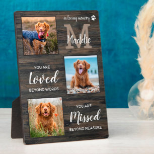Rustic Pet Dog Memorial 3 Foto Fotoplaat