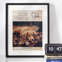 Rustic Pet Dog Memorial Foto