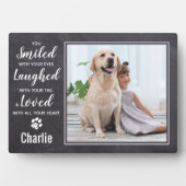 Rustic Pet Loss Keepaardfoto Fotoplaat (voorkant)