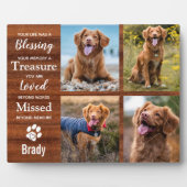 Rustic Pet Loss Keepaardfoto Fotoplaat (Voorkant)