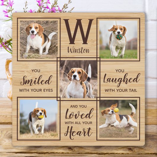 Rustic Pet Loss Keepomwille Dog Memorial Foto Fotoplaat