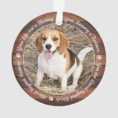 Rustic Pet Memorial Animaux de compagnie Perdre Ke (dos)