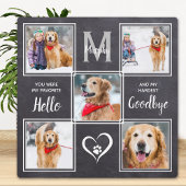 Rustic Pet Memorial Keepomwille Photo Collage Fotoplaat