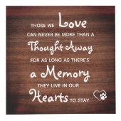 Rustic Pet Memorial Personalized Dog 4 Foto Kubus (Rechts)