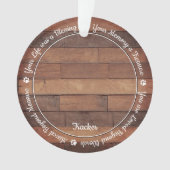 Rustic Pet Memorial Pet Loss Keepomwille Dog Foto Ornament (voorkant)