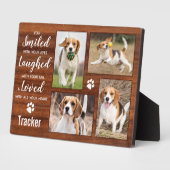 Rustic Pet Memorial Photo Collage Fotoplaat (Zijkant)