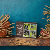 Rustic Pet Memorial Photo Collage Keepomwille Plaq Fotoplaat (Zijkant)