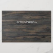 Rustic Pet Wedding Dog Foto bewaart datumkaarten (Achterkant)