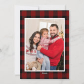 Rustic Photo Collage Buffalo Pset Kerstmis Feestdagenkaart (Achterkant)