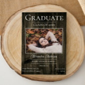 Rustic Photo Graduation Open House Invitation