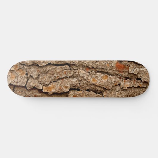Rustic Pine Bark Texture  Skateboard (Horizontaal)