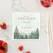 Rustic Pine Tree Forest Engagement Party Servet (Insitu)