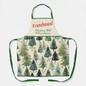 Rustic Pine Trees Christmas Schort (Voorkant)