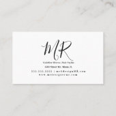 Rustic Pine Trees Designer Visitekaartje (Achterkant)