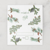 Rustic Pine Trees Forest Greenery Wedding (Buitenkant ongevouwen)