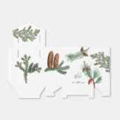 Rustic Pine Trees Forest Greenery Wedding for Bo Bedankdoosjes (Uitgevouwen)