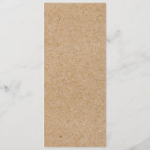 Rustic Pine Trees Kraft Winter Menu (Achterkant)