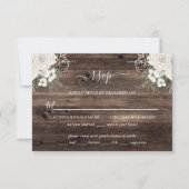 Rustic Pine Winter Wedding RSVP Card (Voorkant)