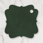 Rustic Pinecones & Pine Branches Weddenschap Bedan Bedankjes Labels (Achterkant)