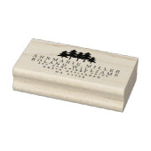 Rustic Pines Twee achternamen Retouradres Rubberstempel (Stempel)