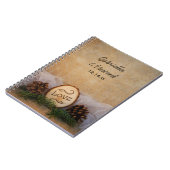 Rustic Pines Woodland Wedding Notitieboek (Linkerzijde)