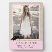 Rustic Pink Afstuderen Afstuderen Foto Fotoplaat (voorkant)