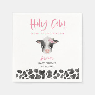 Rustic Pink Baby shower Servet