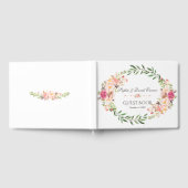 Rustic Pink Blush Floral Bloom Wedding Details Gastenboek (Volledig)