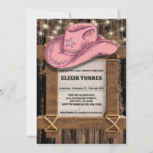 Rustic Pink Cowgirl Pet Baby shower