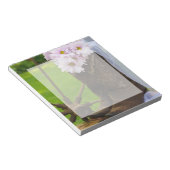 Rustic Pink Daisies en Cowboy Boots Wedding Notitieblok (Schuin)