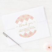 Rustic Pink Diamond Dank u Sticker (Envelop)