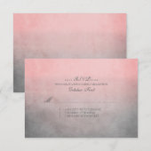 Rustic Pink en Gray Bohemian Wedding RSVP Kaartje (Voorkant / Achterkant)