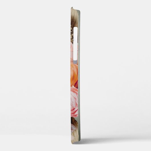 Rustic Pink Floral Case-Mate iPhone Case (Achterkant / Links)