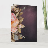 Rustic Pink Floral Greenery Eucalyptus Wedding (Achterkant)