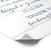 Rustic Pink Floral Spring Wedding Welcome Poster (Hoek)