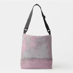Rustic Pink Grey Mallow Abstract Art Nr42 Crossbody Tas