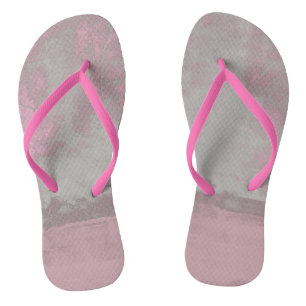 Rustic Pink Grey Mallow Abstract Trendy Art Nr42 Teenslippers