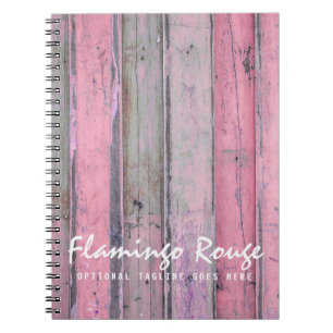 Rustic Pink Wood en Boho Chic Boutique Notitieboek